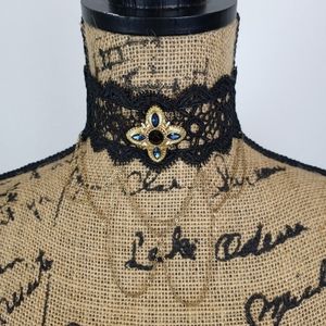 Black Lace Choker Necklace